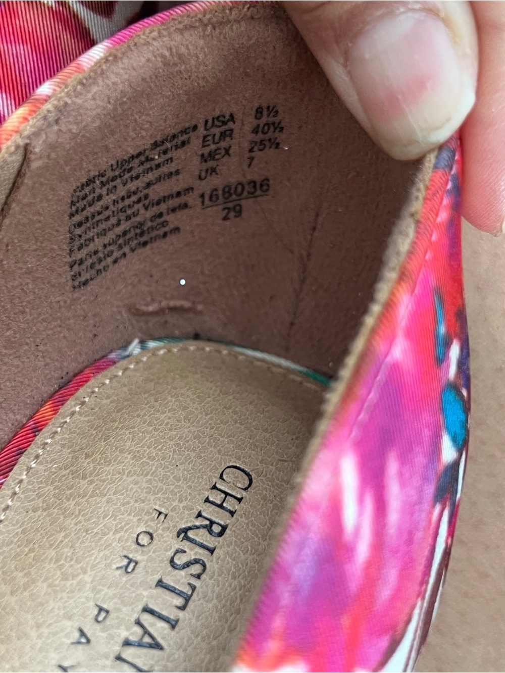 Christian Siriano for Payless Floral Peep Toe Stiletto Heels Size 8.5 - Picture 6 of 9